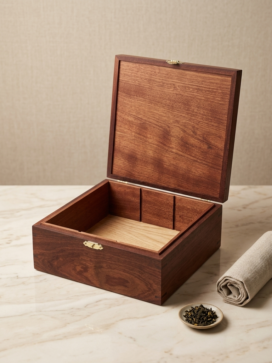 Coffret à thé "Cérémonie" — Acajou Massif